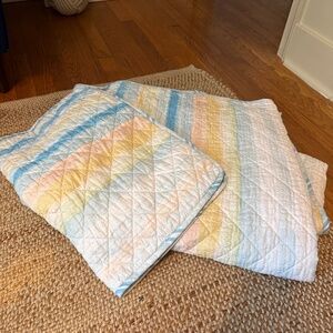 Twin Quilt & Sham - Rainbow